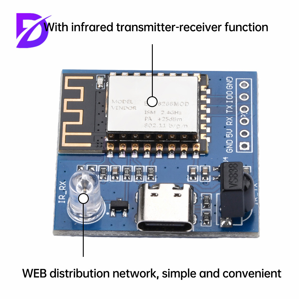 Smart Home Esp8266 - 5/1Pcs ESP8266 Infrared Emission Reception NEC