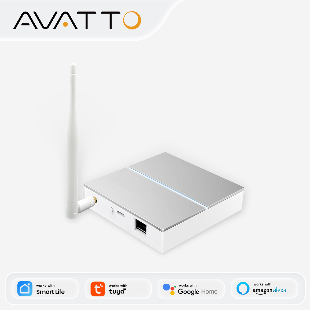 Smart Home Zigbee 3.0 - AVATTO Tuya ZigBee Gateway with Antenna