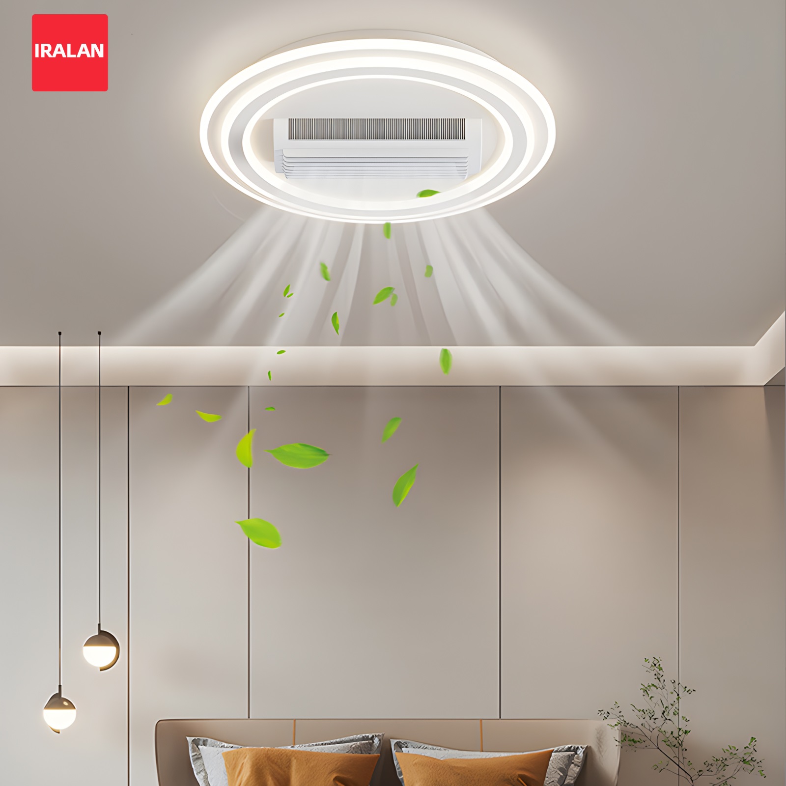 Smart Home Ventilation - Modern Ceiling Fan with Light Smart