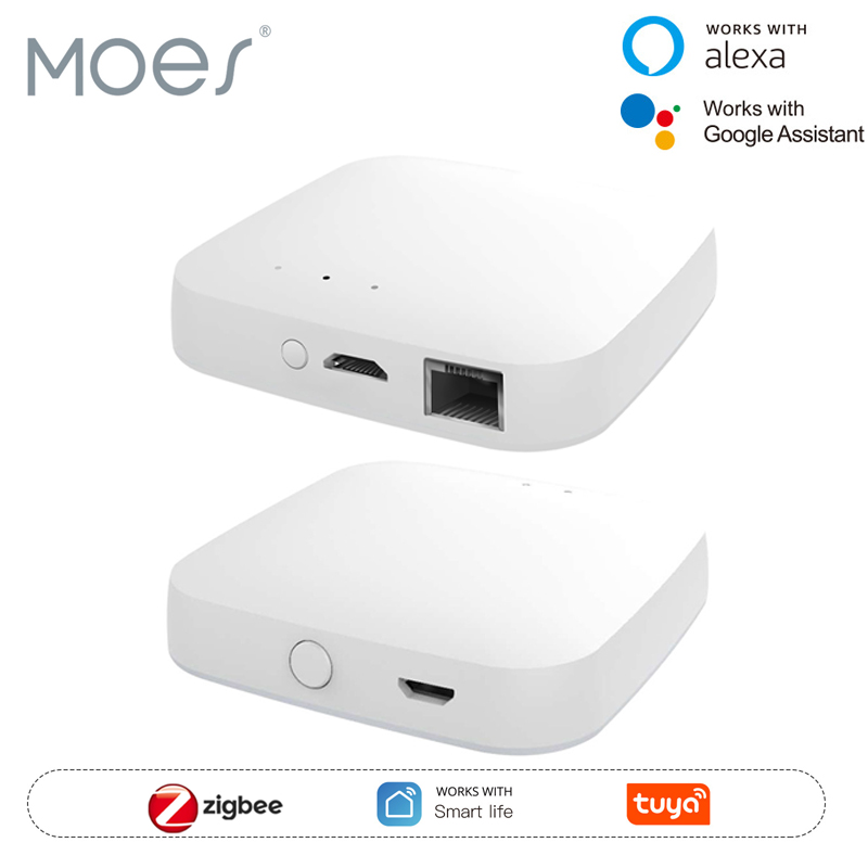 Smart Home Zigbee 3.0 - MOES Tuya ZigBee3.0 Smart Hub, Wireless/Wired