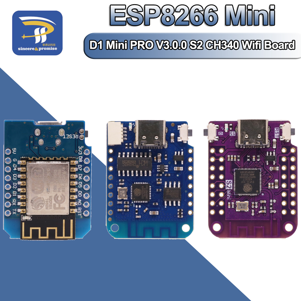 Smart Home Esp8266 - WeMos D1 Mini Pro V3.0 NodeMcu
