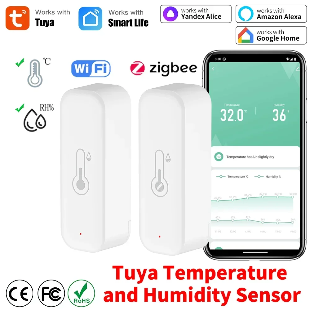 Smart Home Zigbee 3.0 - Tuya WiFi Zigbee 3.0 Temperature and