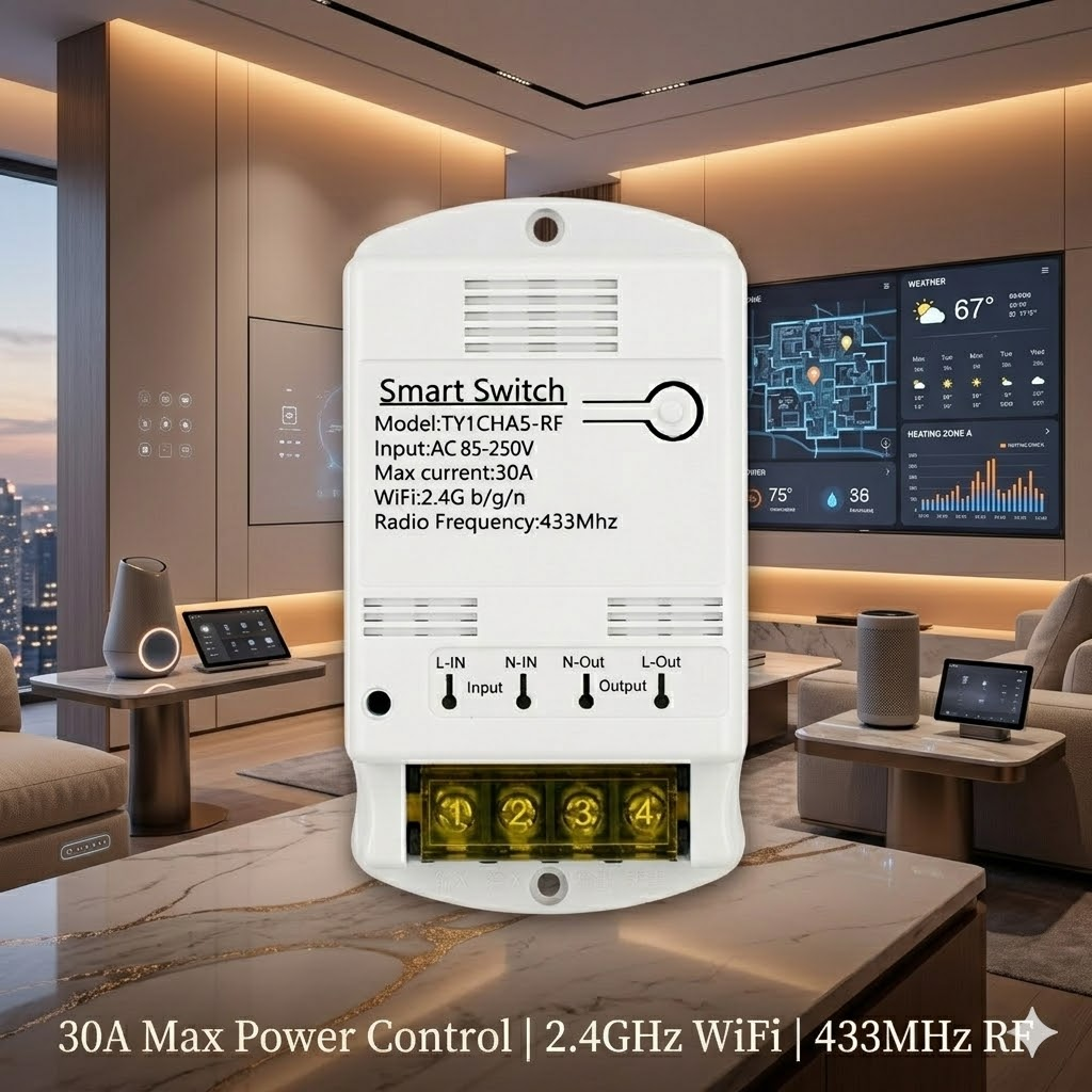 Smart Home Ventilation - Smart Wifi Switch Module Application to