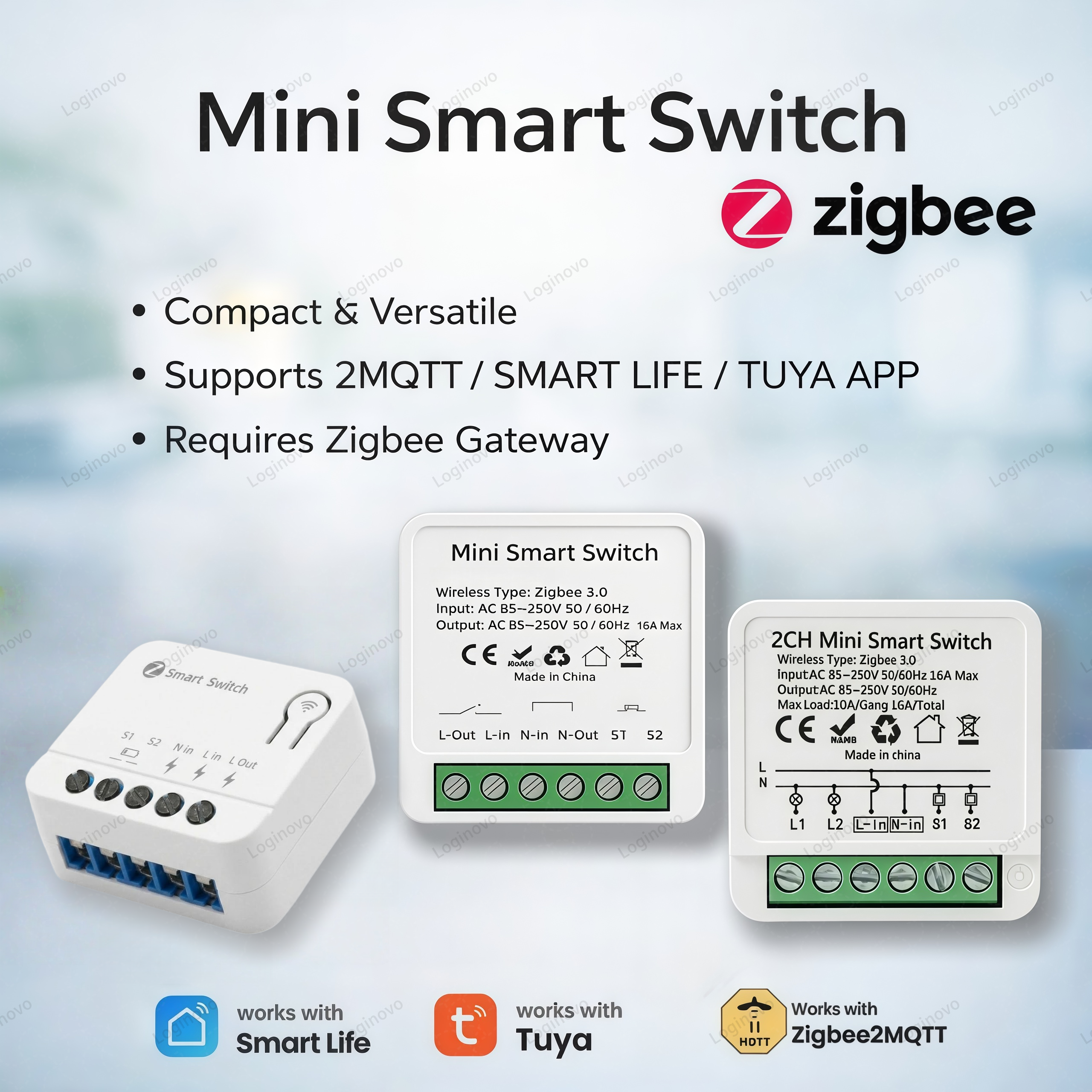 Smart Home Zigbee 3.0 - Tuya Zigbee 3.0 Smart Mini Switch