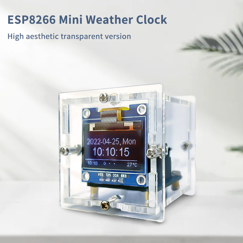 ESP8266 Mini Weather Clock Kit - Smart Home Esp8266 avaliação e preço