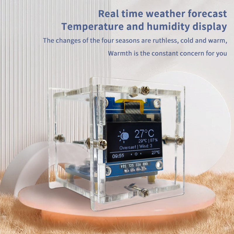 ESP8266 Mini Weather Clock Kit - Smart Home Esp8266 avaliação e preço