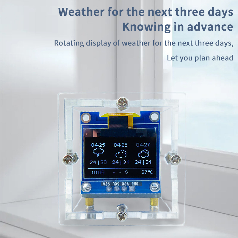 ESP8266 Mini Weather Clock Kit - Smart Home Esp8266 avaliação e preço