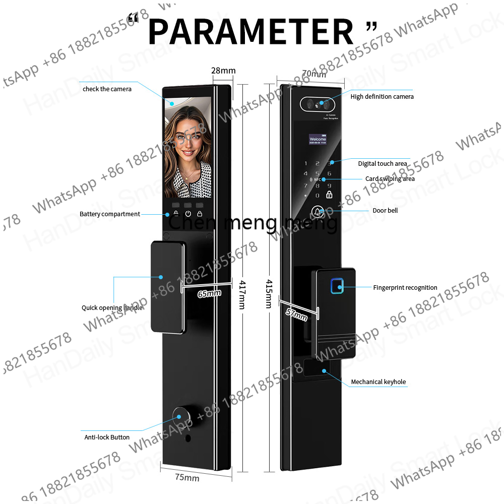 Handaily Fingerprint Video Int - Smart Home Video Doorbell Installation avaliação e preço