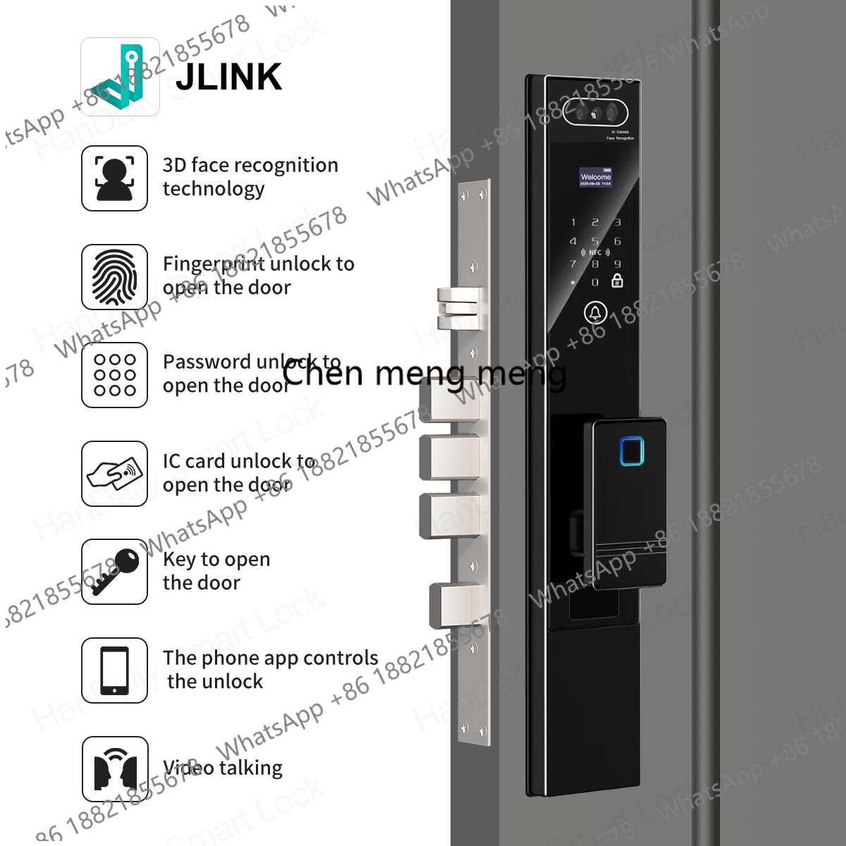 Handaily Fingerprint Video Int - Smart Home Video Doorbell Installation avaliação e preço