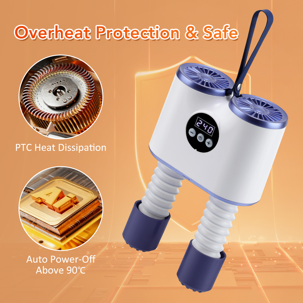 Portable Shoe Dryer with Fan H - Smart Home Ventilation avaliação e preço