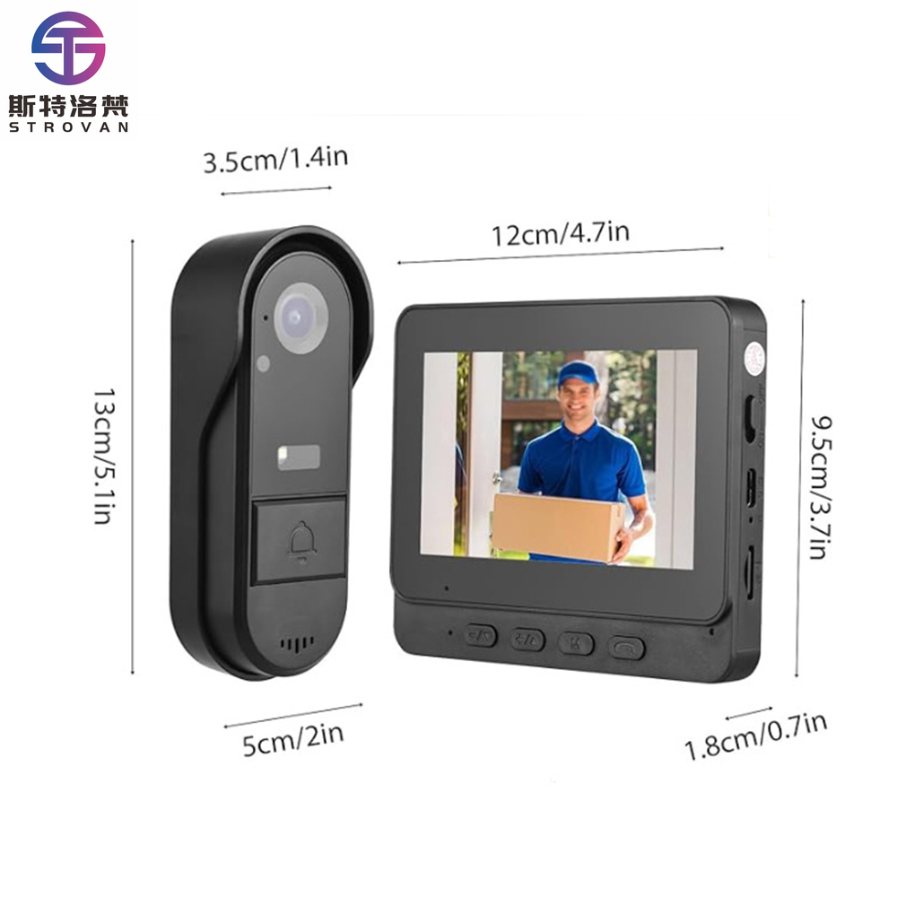 4.3-Inch Smart Doorbell  Syste - Smart Home Video Doorbell Installation avaliação e preço