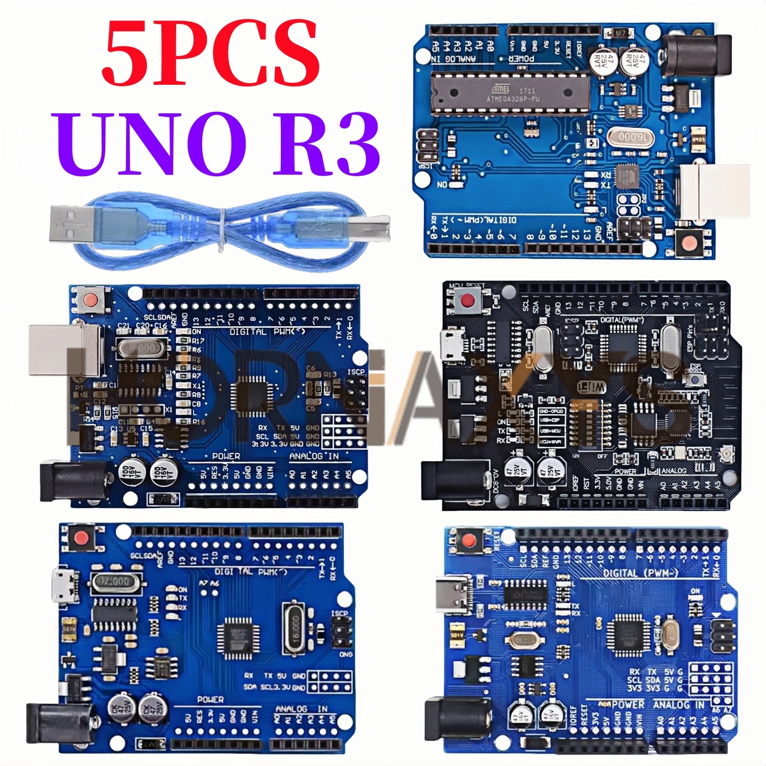1-5Set/ UNO R3 Official Box AT - Smart Home Esp8266 avaliação e preço