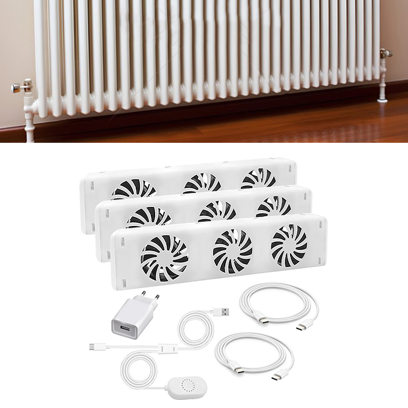 3-Fan Smart Radiator Fan For H - Smart Home Ventilation avaliação e preço