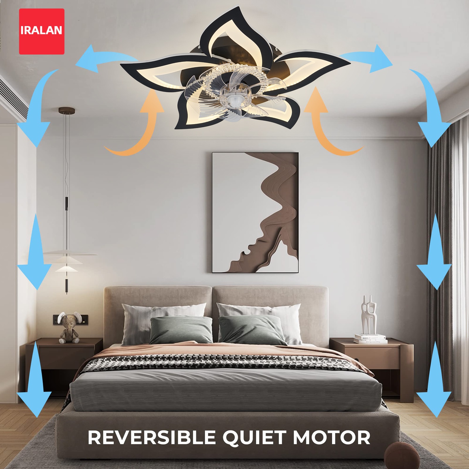 Lotus Led Ceiling Fan with Sma - Smart Home Ventilation avaliação e preço