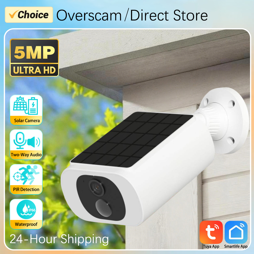 5MP Tuya Smartlife Outdoor Sol - Smart Home Battery Camera avaliação e preço