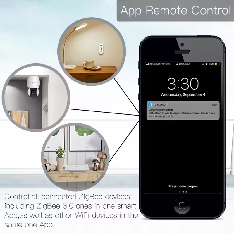 Moes Tuya ZigBee 3.0 Smart Gat - Smart Home Zigbee 3.0 avaliação e preço
