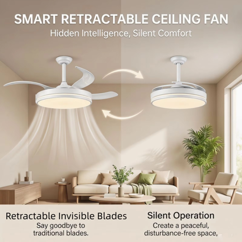 Smart LED Ceiling Fan with Lam - Smart Home Ventilation avaliação e preço