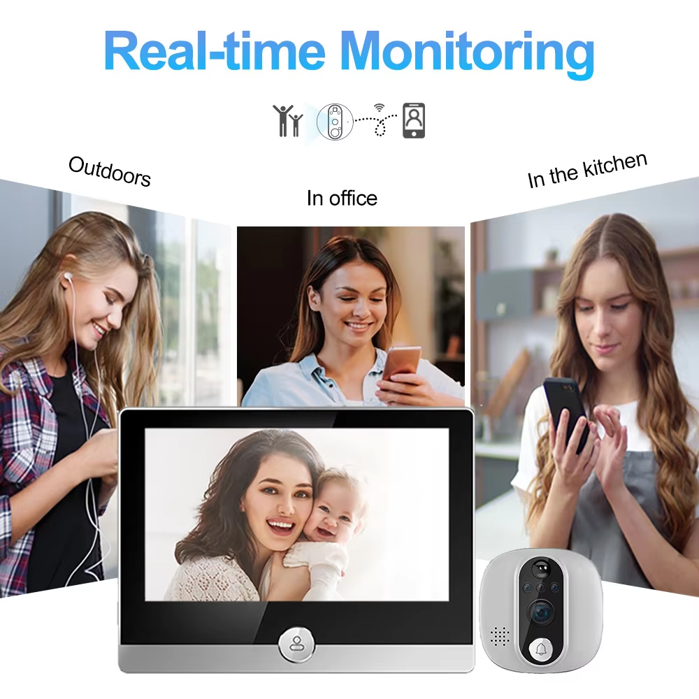 Tuya 1080P WiFi Door Bell Came - Smart Home Battery Camera avaliação e preço