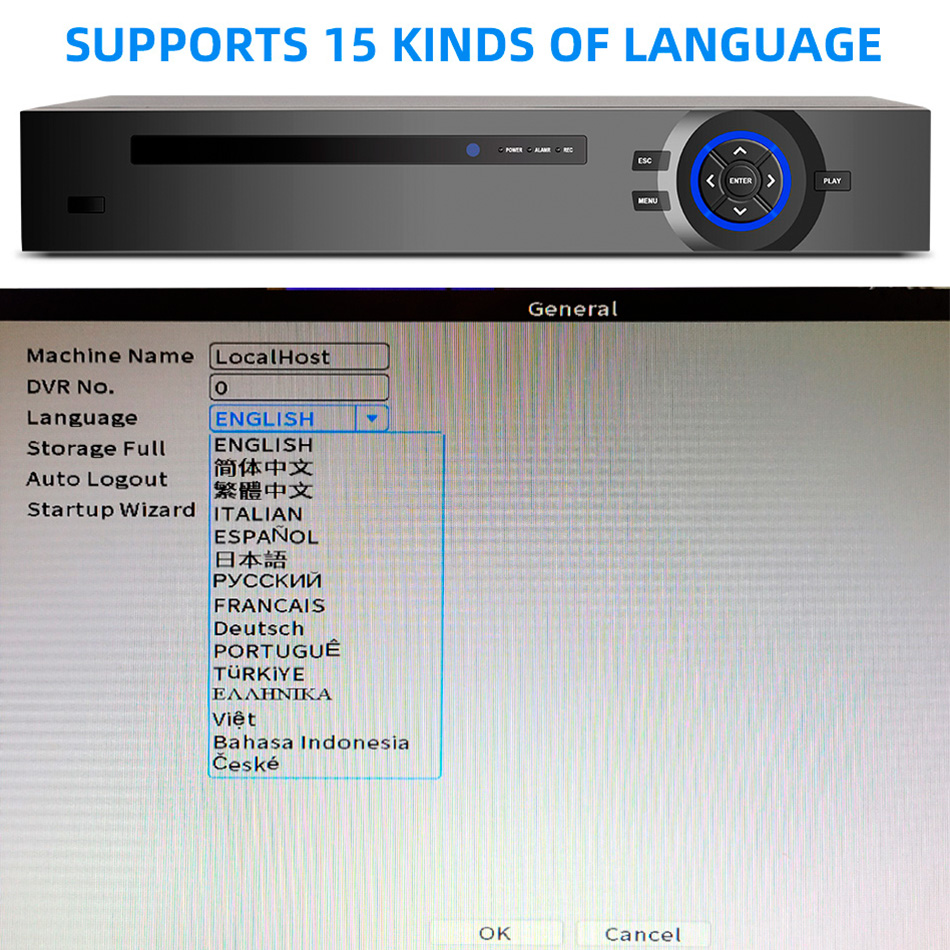 KERUI 4K 16CH POE NVR H.265 NV - Security Ip Camera avaliação e preço