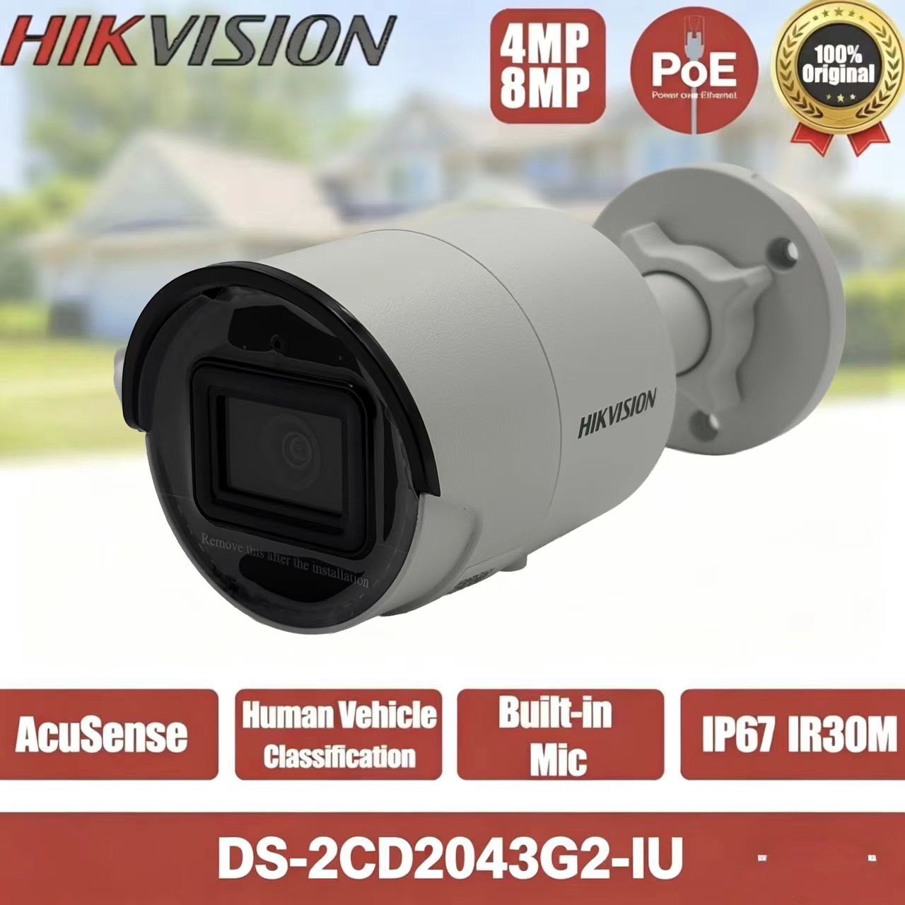 Hikvision 4MP 8MP Mini Poe Cam - Smart Home Hikvision avaliação e preço