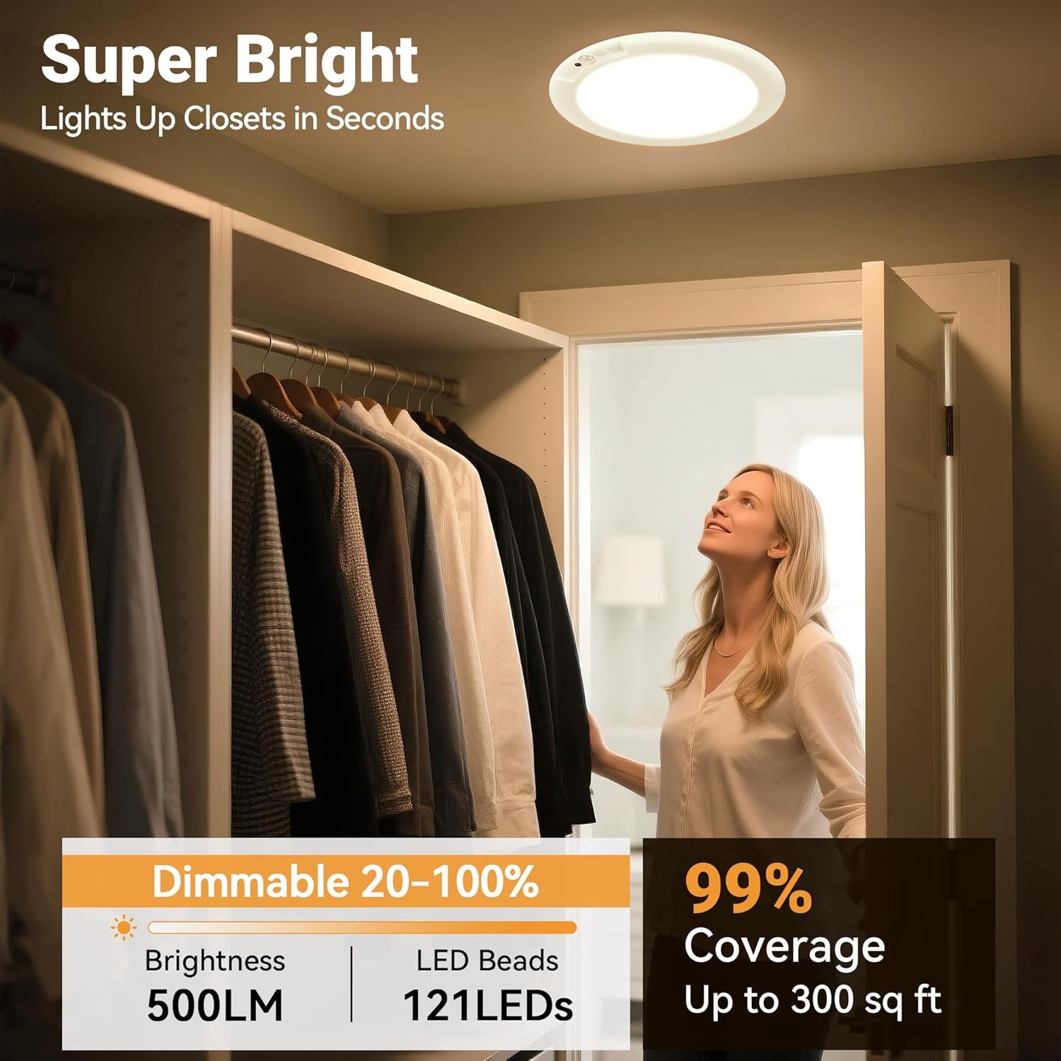 GMOX 4-Pack Rechargeable Motio - Motion Sensor Light avaliação e preço