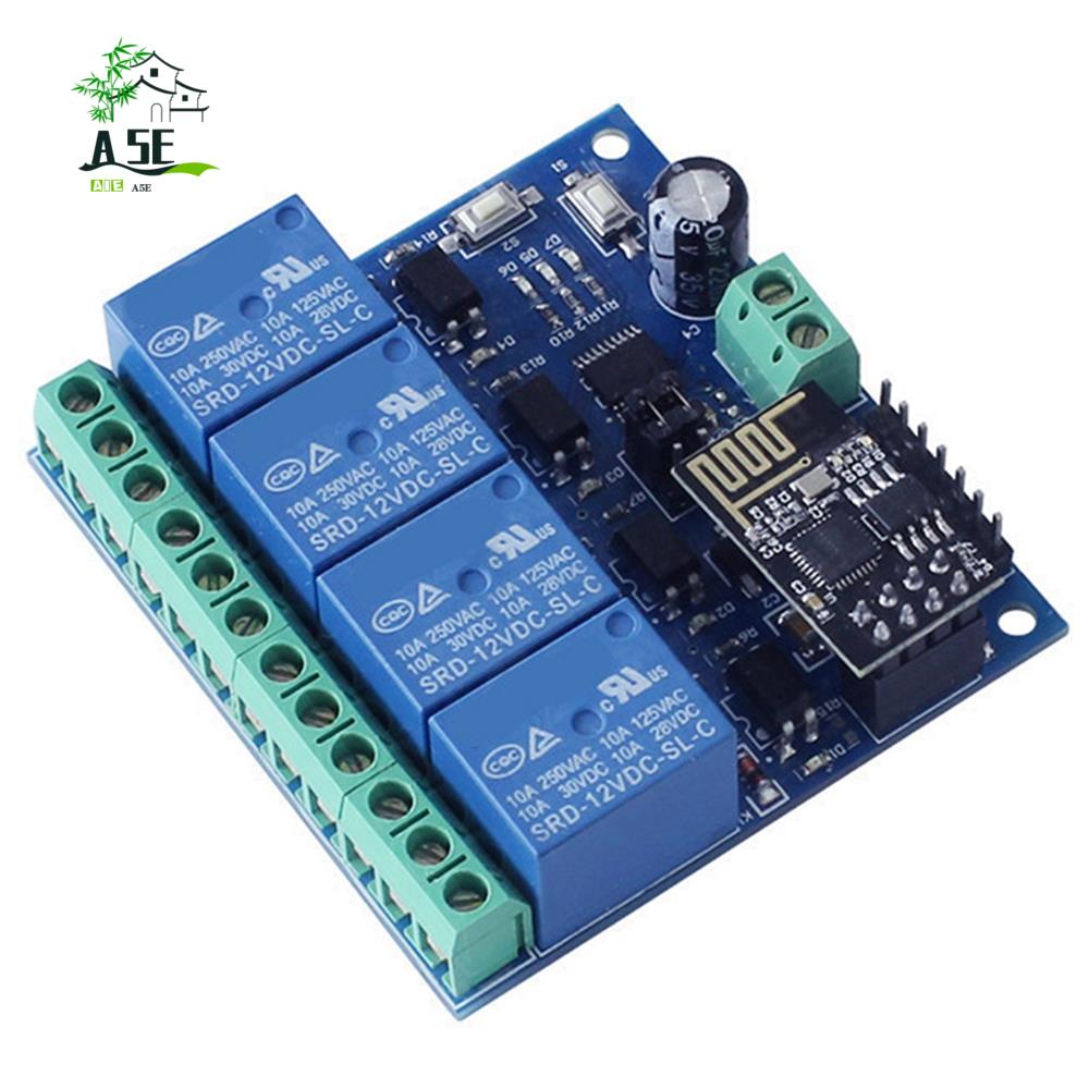 A05E-DC 12V ESP8266 ESP-01 4-C - Smart Home Esp8266 avaliação e preço