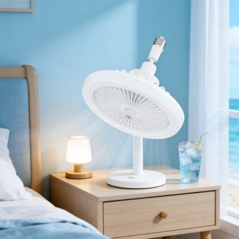 Modern Small Ceiling Fan Light - Smart Home Ventilation avaliação e preço