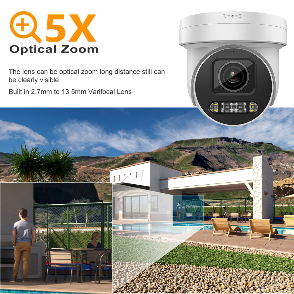 8MP 5X Zoom PTZ Camera POE Sma - Smart Home Hikvision avaliação e preço