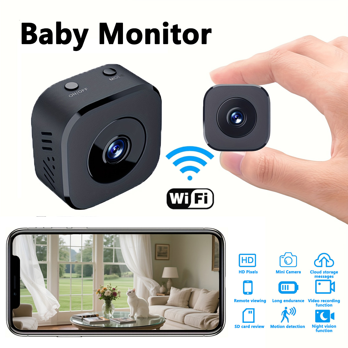 1080P HD Mini WiFi Camera Indo - Security Ip Camera avaliação e preço