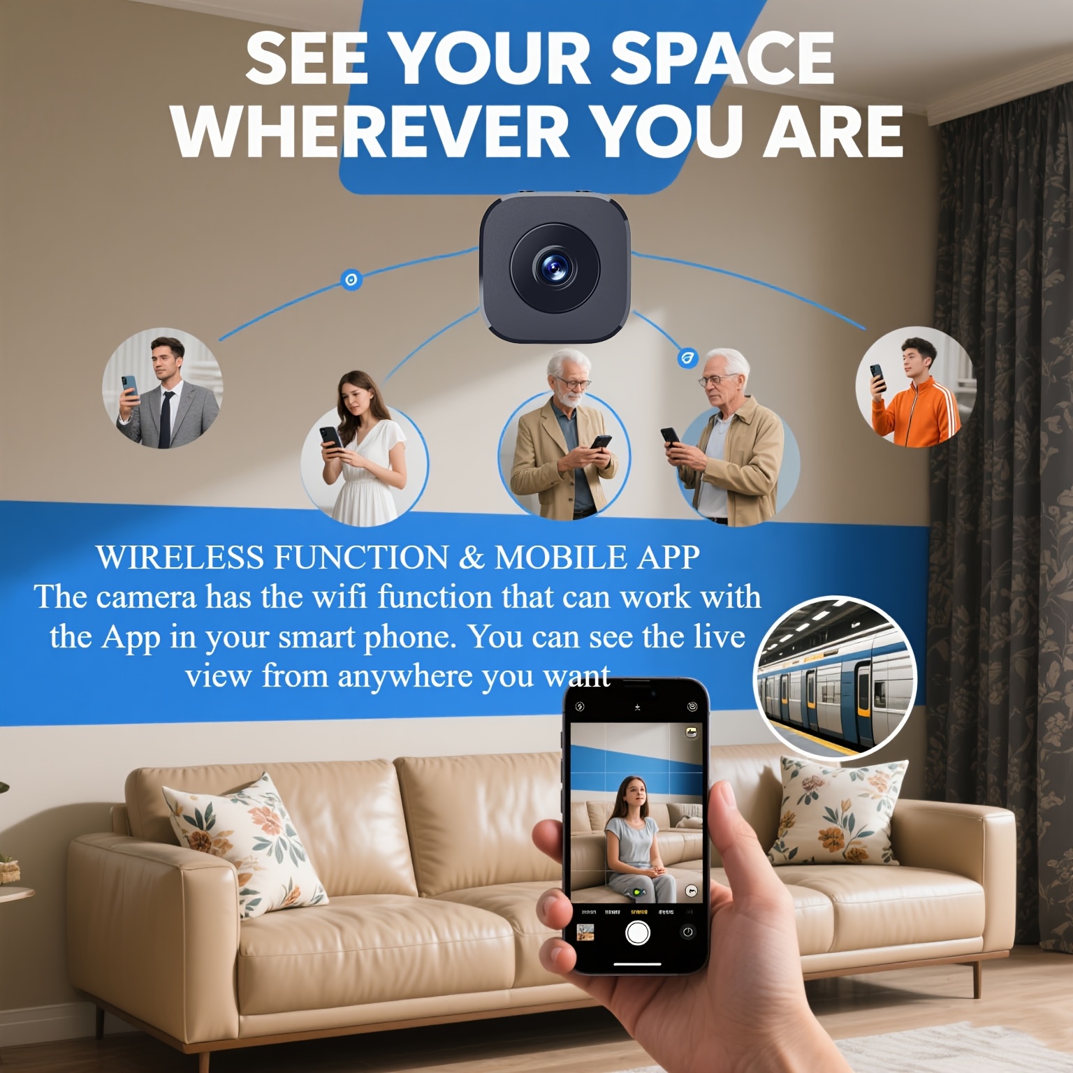 1080P HD Mini WiFi Camera Indo - Security Ip Camera avaliação e preço