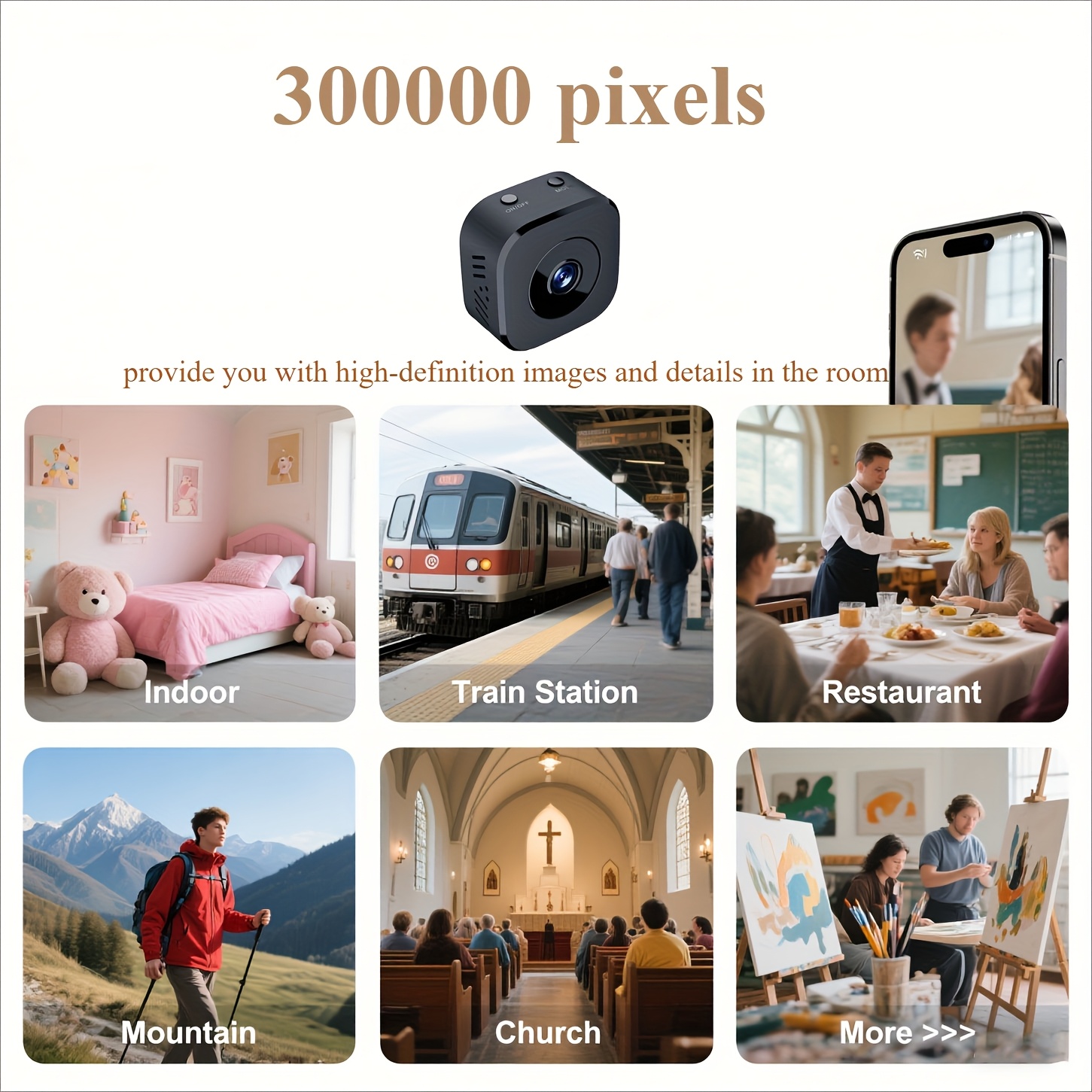 1080P HD Mini WiFi Camera Indo - Security Ip Camera avaliação e preço