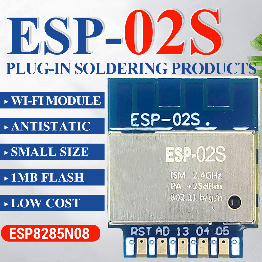 ESP-02S Serial Wireless 2.4G W - Smart Home Esp8266 avaliação e preço