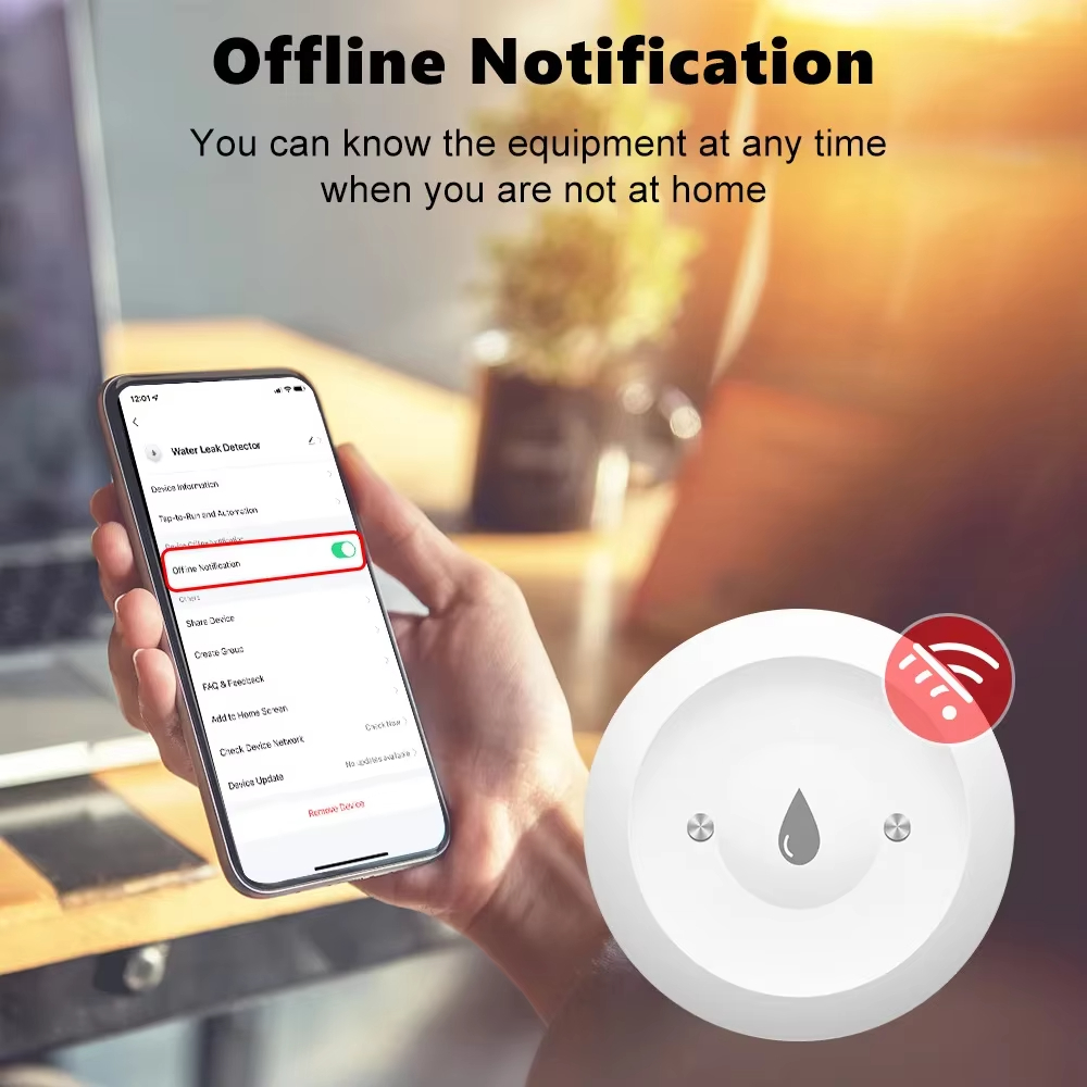 Tuya ZigBee 3.0 Water Leak Det - Smart Home Zigbee 3.0 avaliação e preço