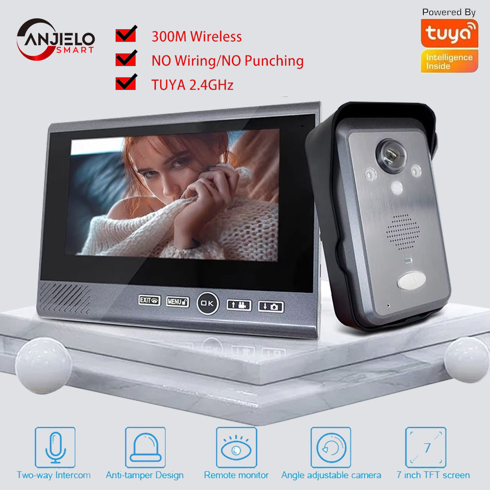 ANJIELO Tuya Smart 1080P Video - Smart Home Video Doorbell Installation avaliação e preço