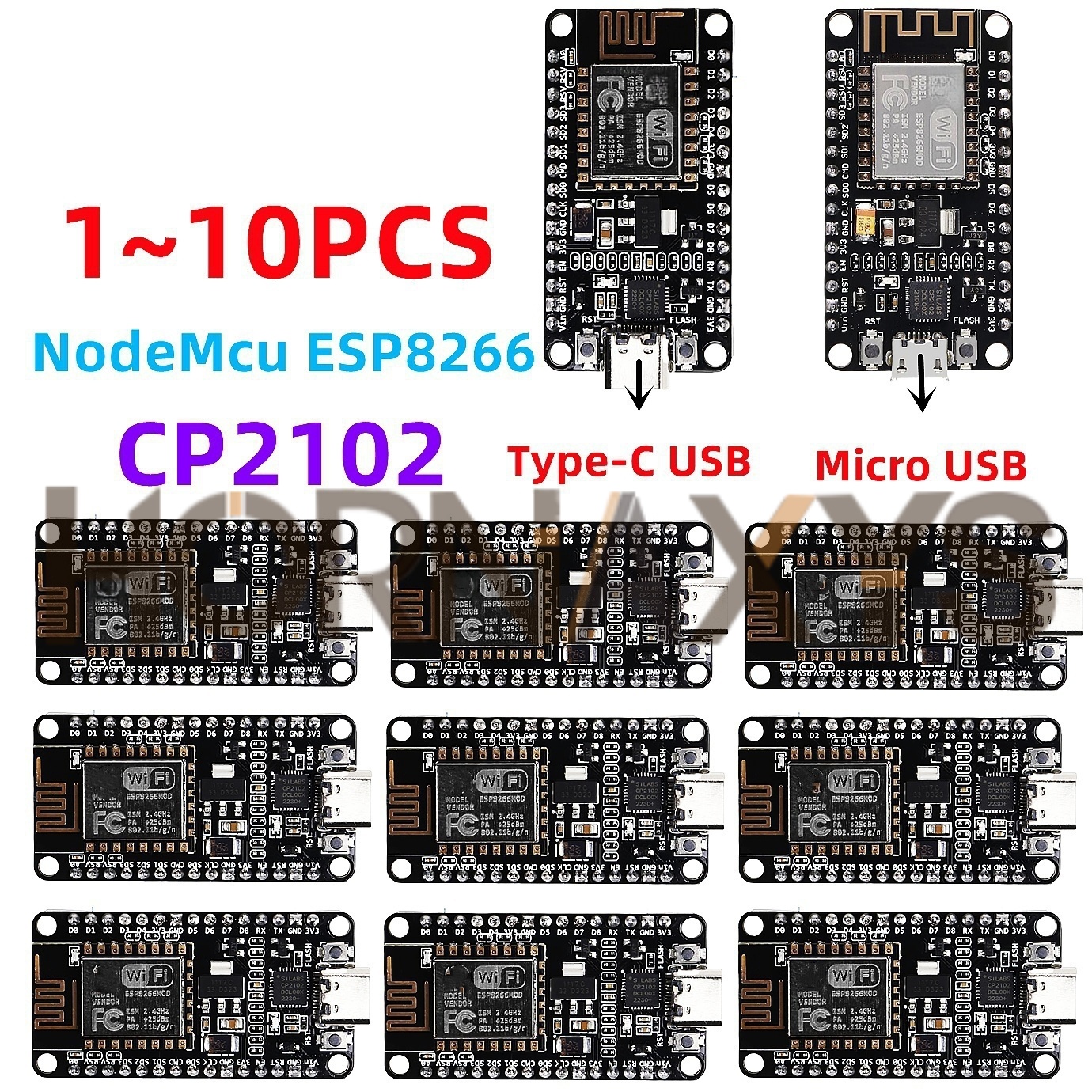 1-10PCS/Wireless Module CP2102 - Smart Home Esp8266 avaliação e preço