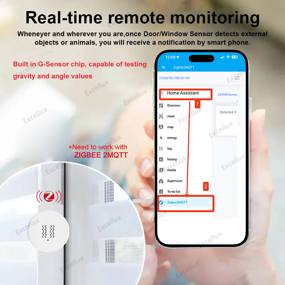 Zigbee 3.0 Smart Vibration Sen - Smart Home Zigbee 3.0 avaliação e preço