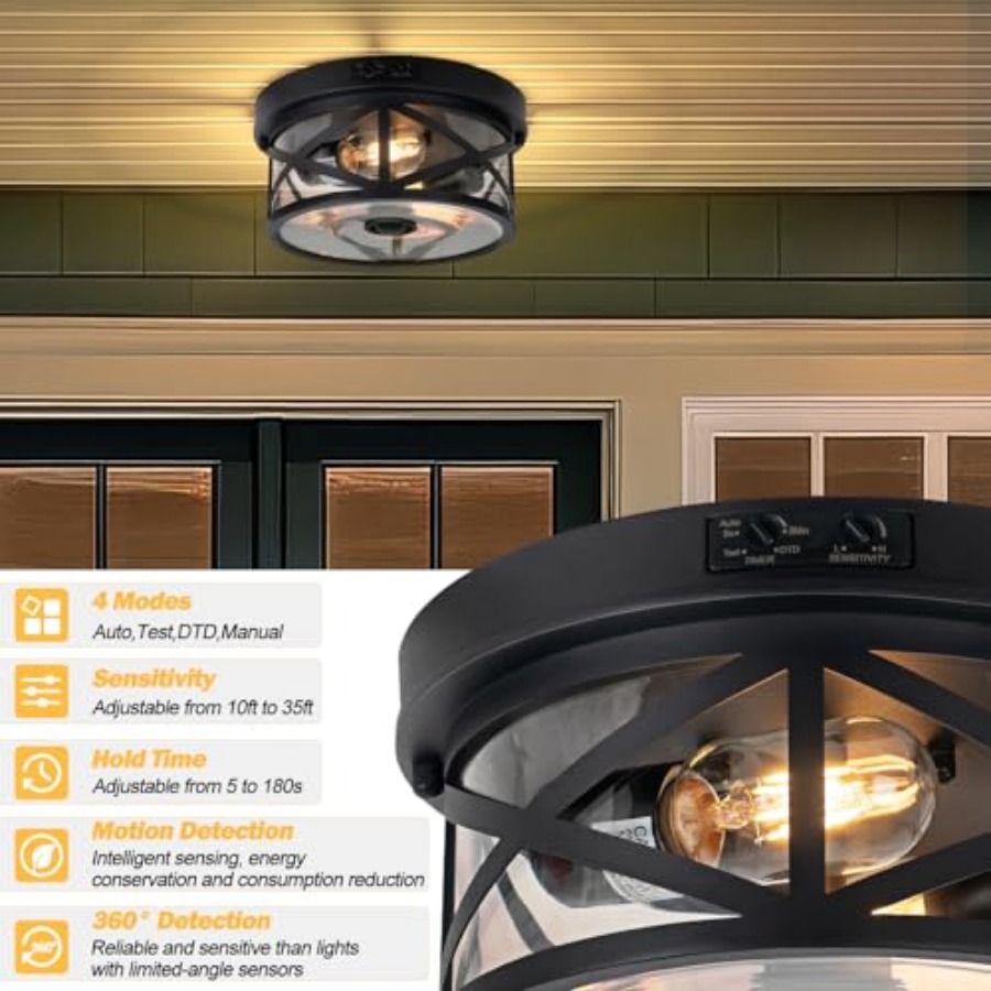 Motion Sensor Outdoor Ceiling  - Motion Sensor Light avaliação e preço
