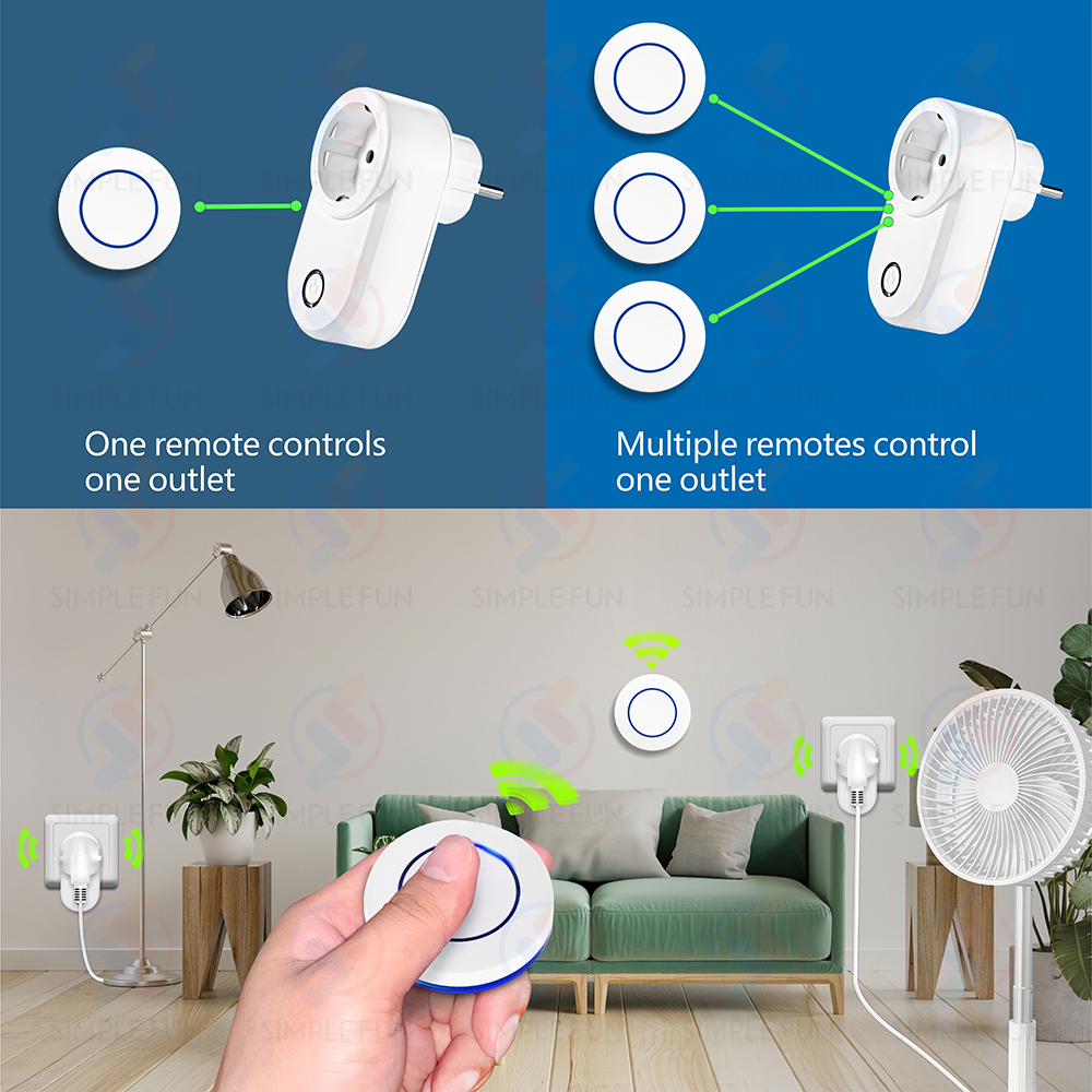 Wireless Remote Control Socket - Smart Home Ventilation avaliação e preço