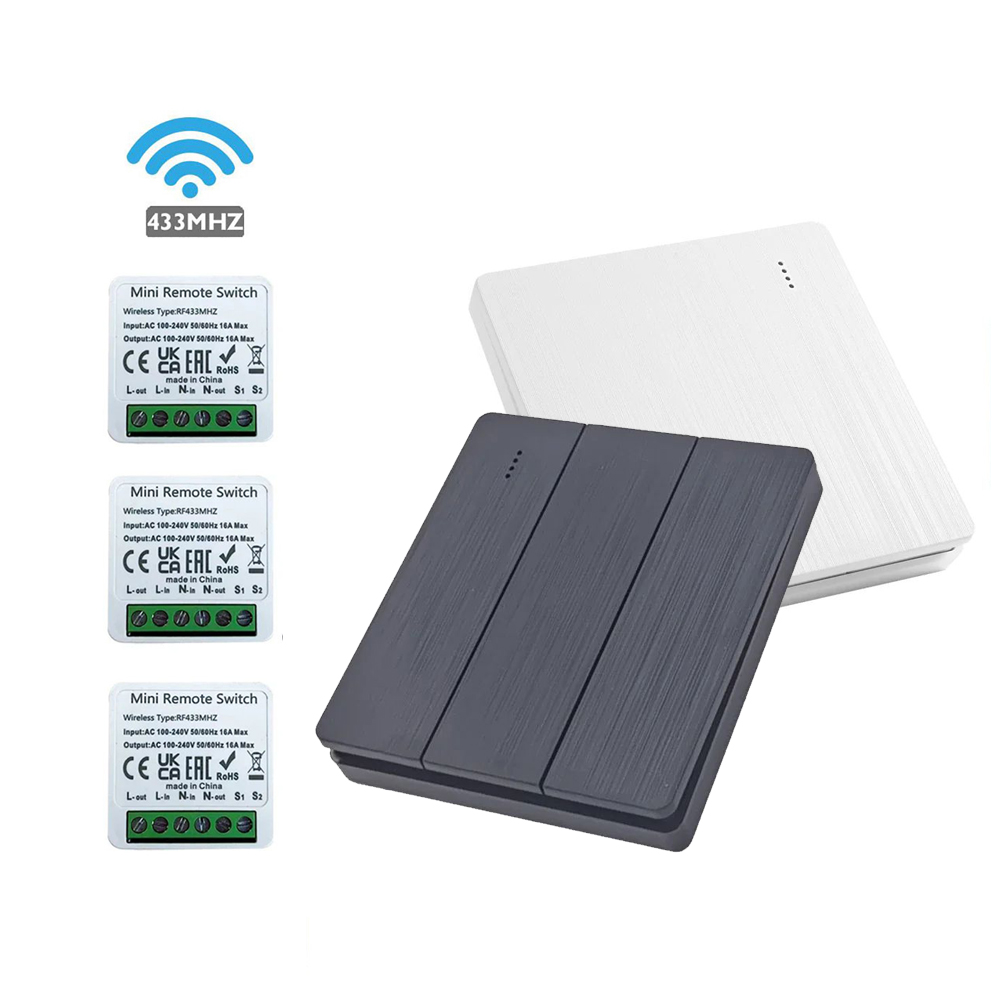 433Mhz RF 86 Wall Panel Switch - Smart Home Ventilation avaliação e preço