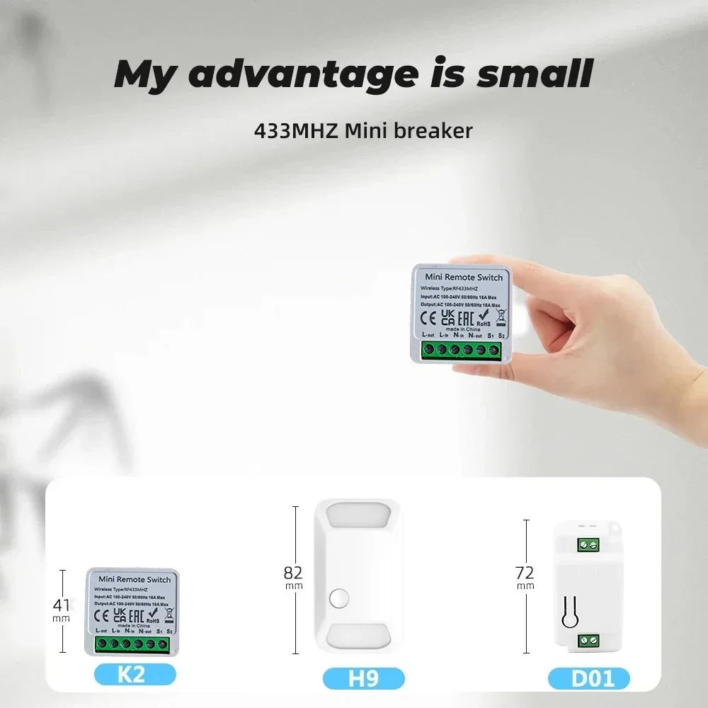 433Mhz RF 86 Wall Panel Switch - Smart Home Ventilation avaliação e preço