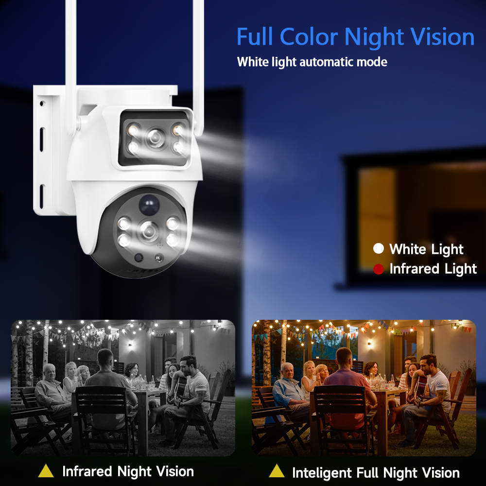 WiFi Solar Camera Dual Lenses  - Smart Home Battery Camera avaliação e preço