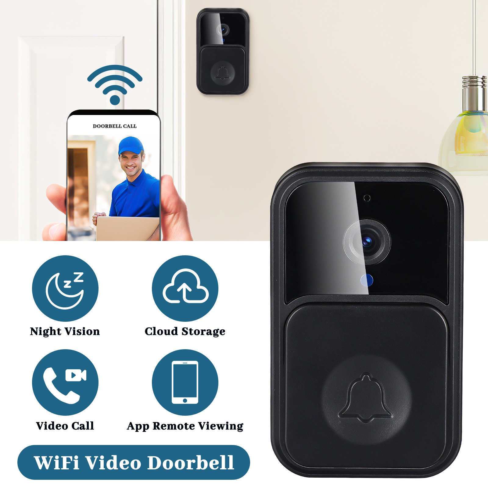 Wireless Video Doorbell Smart  - Smart Home Video Doorbell Installation avaliação e preço