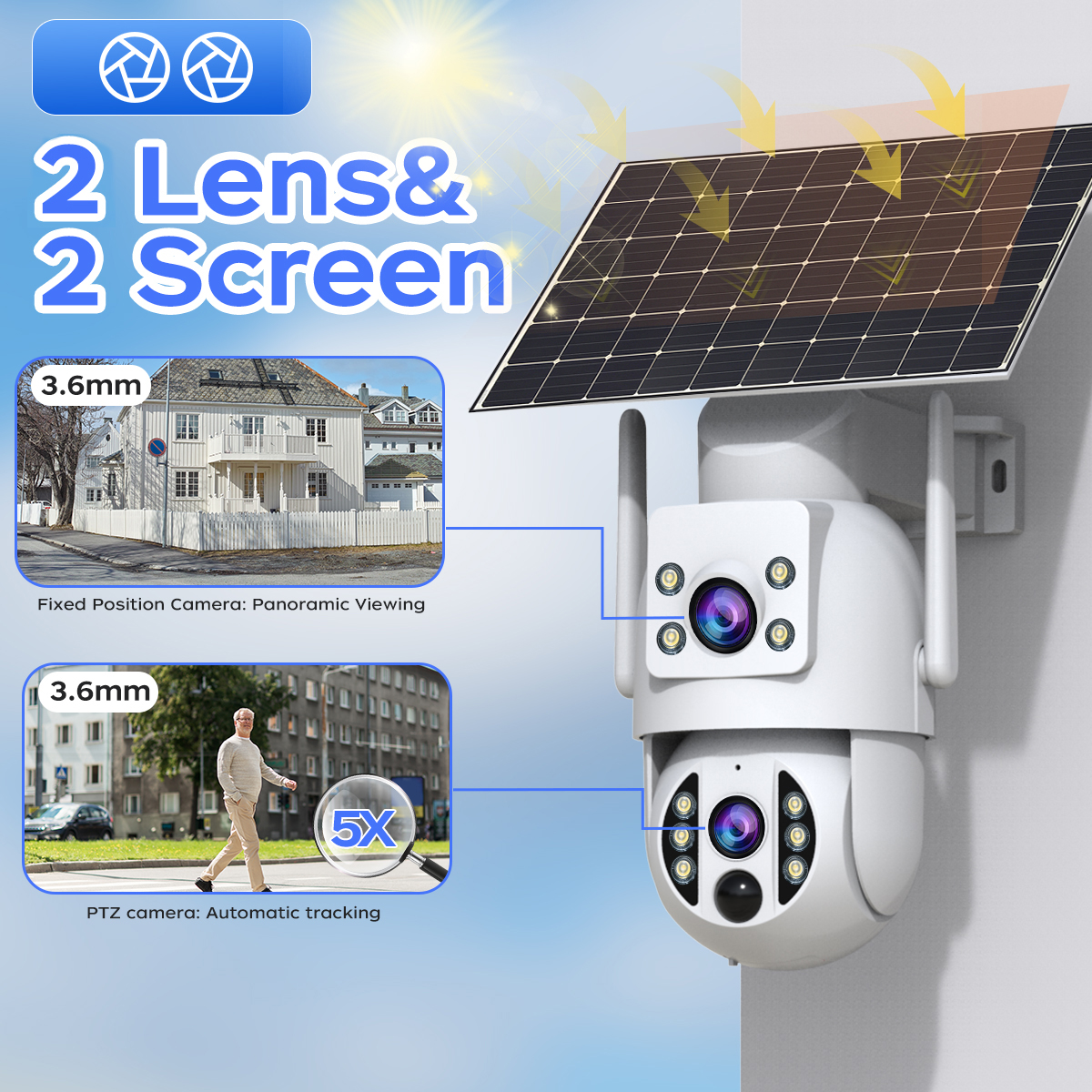JOOAN 6MP Outdoor Solar Wifi C - Smart Home Battery Camera avaliação e preço