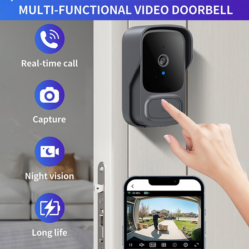 Tuay Wifi Doorbell Camera With - Smart Home Video Doorbell Installation avaliação e preço
