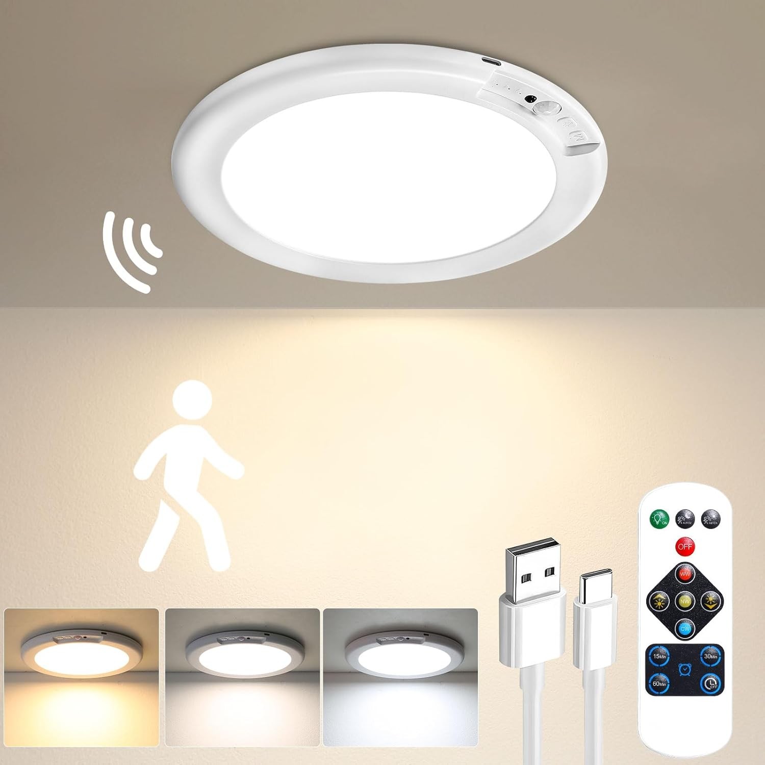 4 Pack Long Battery Motion Sen - Motion Sensor Light avaliação e preço