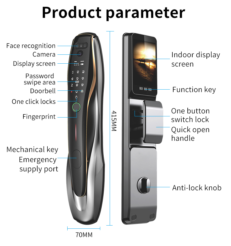 TYSH Tuya Security Fingerprint - Smart Home Battery Camera avaliação e preço