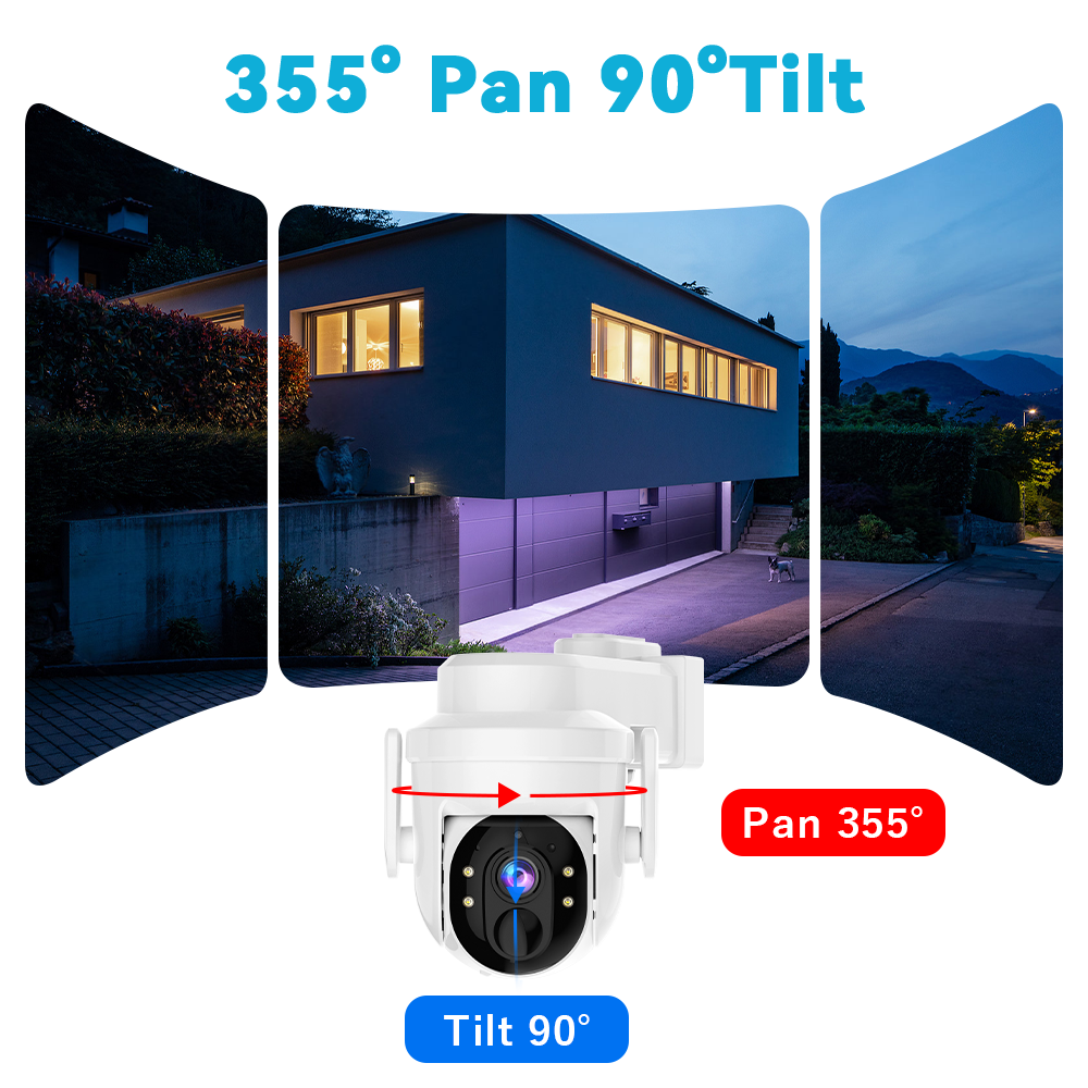 2K Solar Security Camera Pan/T - Smart Home Battery Camera avaliação e preço