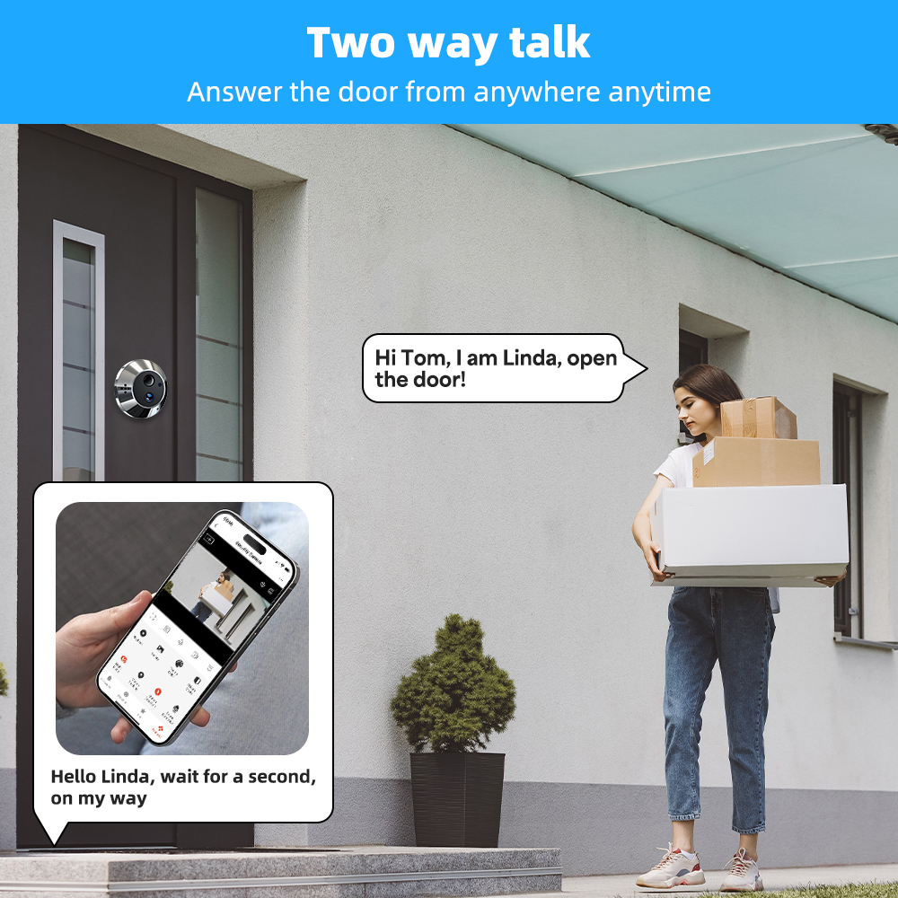Mini Two Way Audio 3MP Tuya Sm - Smart Home Battery Camera avaliação e preço