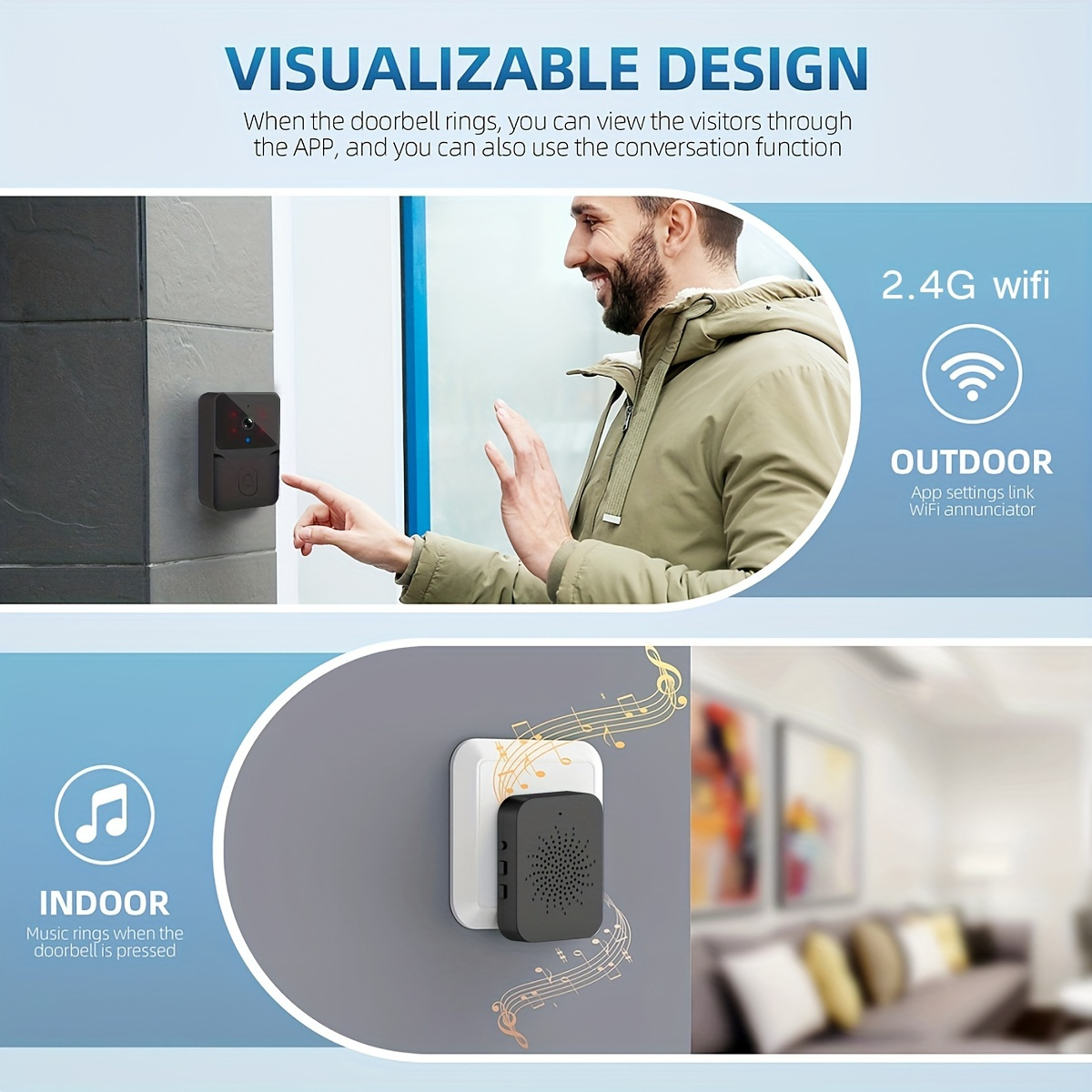 tuya Wireless smart video door - Smart Home Battery Camera avaliação e preço